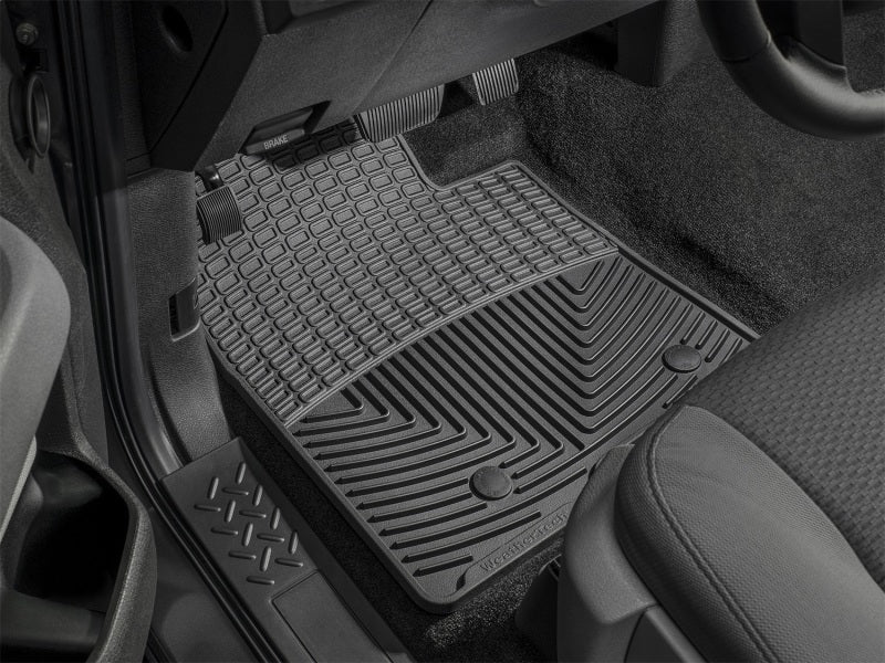 WT Rubber Mats - Rear - Blk for offroad vehicles with durable design.