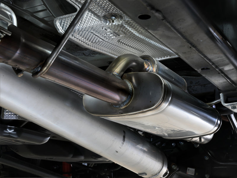aFe 24-25 Toyota Tacoma L4-2.4L (t) Vulcan Series 2.5in to 3in Cat-Back w/ Polished Tip Secondary image