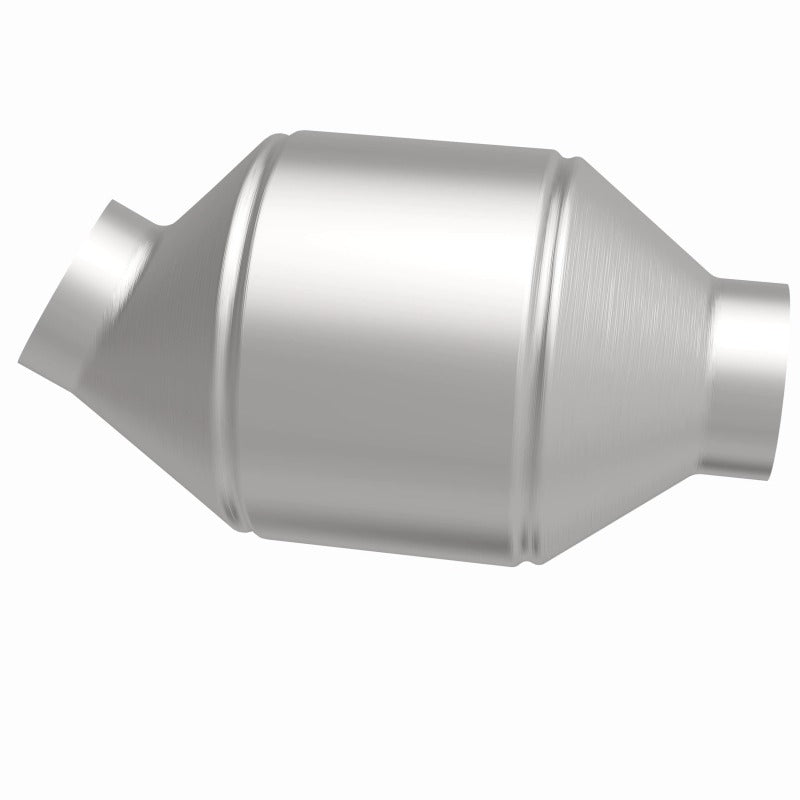 MagnaFlow Conv Universal 2.25 inch C/A 5 inch spun body catalytic converter for offroad parts.