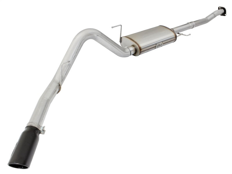 aFe MACHForce XP SS Exhaust 3in to 3.5in Cat-Back w/ Black Tip 15 Ford F-150 EcoBoost V6 2.7/3.5Ltt Secondary image