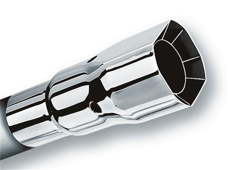Borla Universal Polished Tip Single Square Intercooled (inlet 2 1/4in. Outlet 2 1/2 x 2 3/4in) *NO R Secondary image