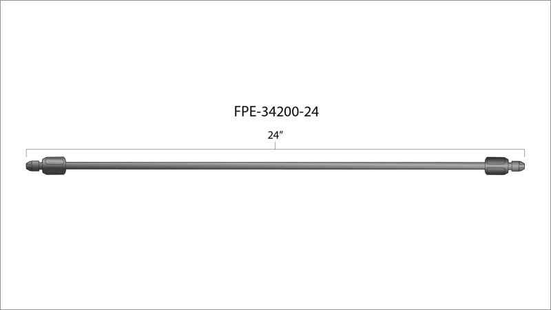 Fleece Performance 24in High Pressure Fuel Line (8mm x 3.5mm Line, M14x1.5 Nuts) Secondary image