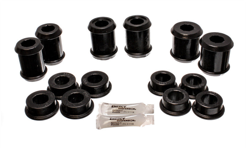 Energy Suspension 04-09 Cadillac XLR/XLR-V / 97-12 Corvette Black Rear End C/A Bushing Set for offroad performance upgrades.
