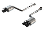 Borla 15-24 Lexus RC F Axle-Back Exhaust System S-Type - Black Chrome parts with dual black chrome tips for performance upgrades