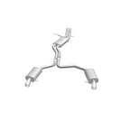 MagnaFlow Sys C/B 12-15 Audi A6 / A7 3.0L V6 SS 2.5in Dual Split Rear Ext 4in Tips exhaust system components
