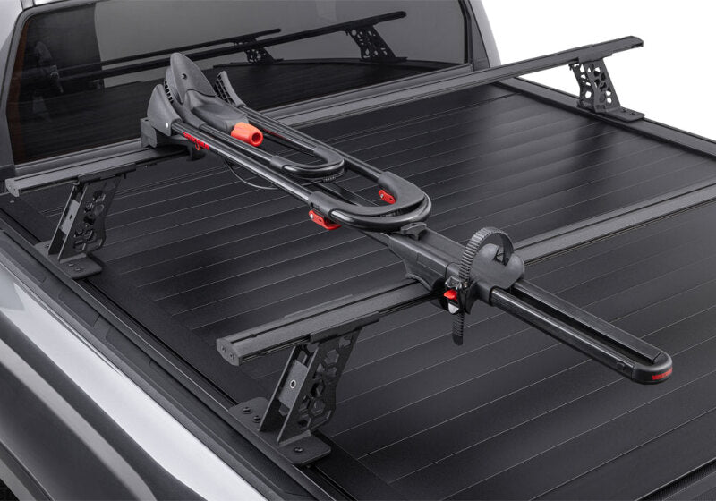 Retrax 2007-2020 Toyota Tundra CrewMax 5.5ft Bed RetraxPRO XR with Deck Rail System on truck
