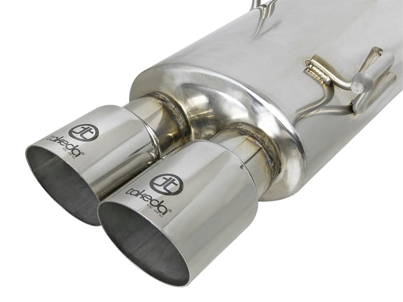 aFe Takeda 3in SS Exhaust Cat-Back 15-16 Subaru WRX/STI 2.0L/2.5L Polished Tips Secondary image