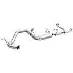 MagnaFlow CatBack 07-15 Nissan Titan V8 LGAS/LFLEX Single MF Polished Stainless Exhaust components for trucks.