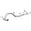 MagnaFlow CatBack 07-15 Nissan Titan V8 LGAS/LFLEX Single MF Polished Stainless Exhaust components for trucks.