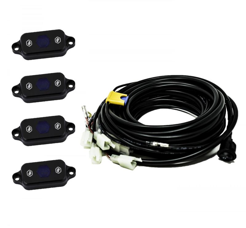 Baja Designs Universal Blue Rock Light Kit with wiring harness Main image