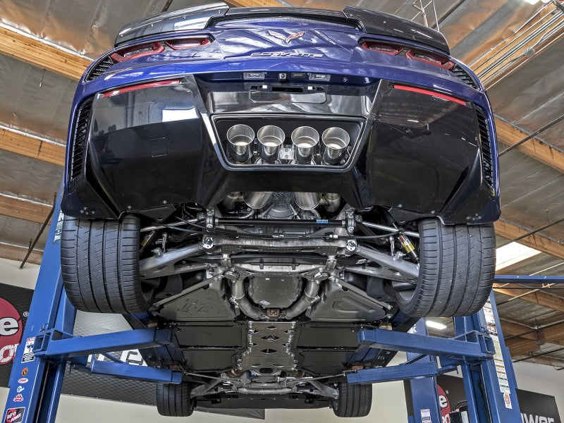 aFe MACHForce XP Axle Back 304SS Exhaust w/ Carbon Fiber Tips 15-19 Chevy Corvette Z06 Secondary image