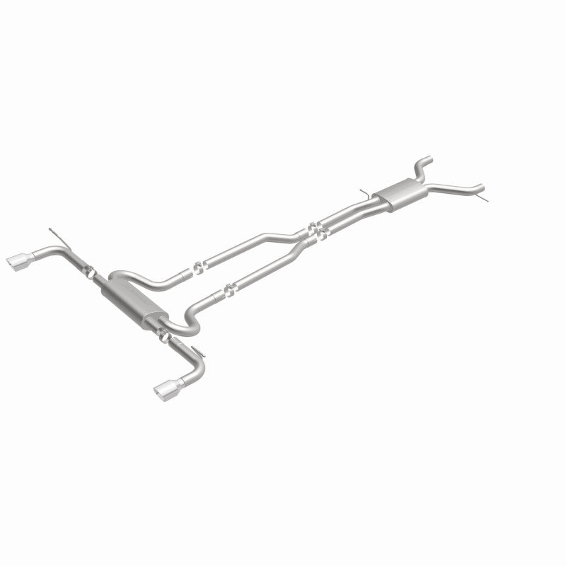 MagnaFlow 07 Audi Q7 V8 4.2L Dual Split Rear Exit Stainless Cat-Back Perf Exhaust system image