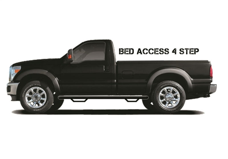 N-Fab Nerf Step 17-18 Ford F-250/F-350 Regular Cab 8ft Bed - Gloss Black - Bed Access - 3in Secondary image