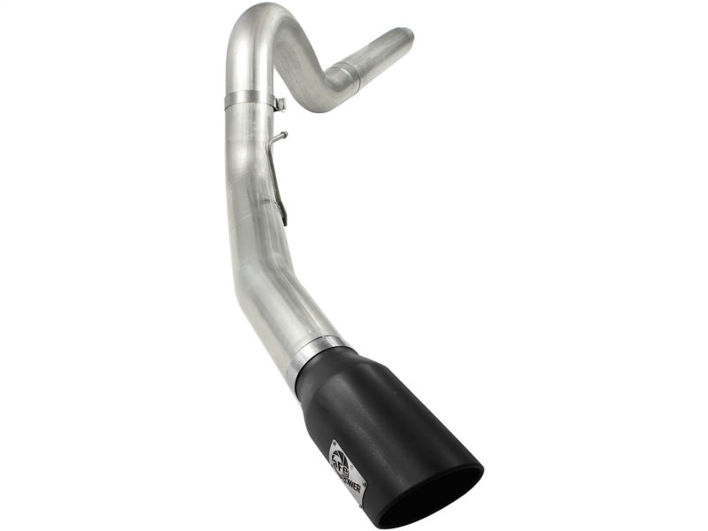 aFe MACHForce XP 5in DPF-Back Stainless Steel Exh Sys, Black tip, Ford Diesel Trucks 08-10 V8-6.4L Secondary image