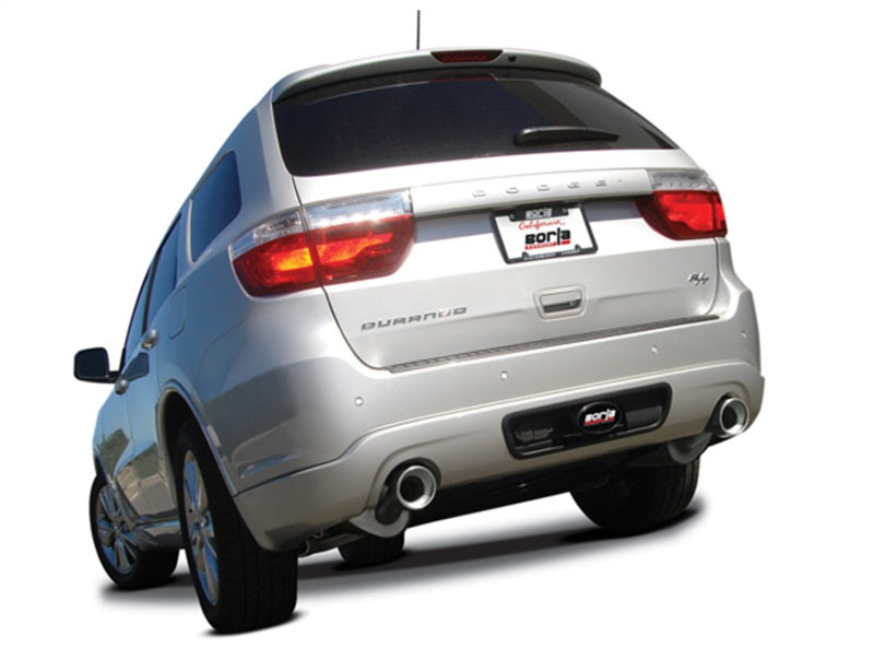 Borla 11-13 Dodge Durango R/T / 11-15 Durango Crew/Citadel AWD/RWD SS Catback Exhaust on silver SUV