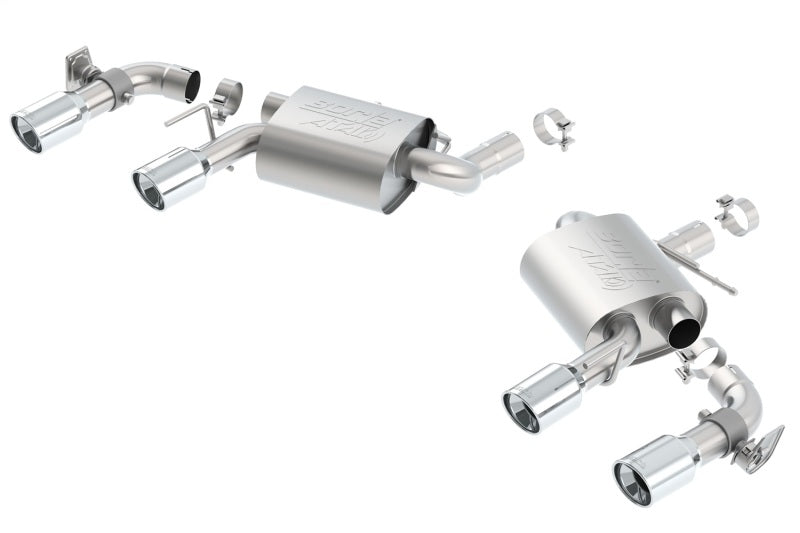 Borla 16 Chevy Camaro SS 6.2L w/ Dual NPP Atak Quad RD RL Tips Dual Exit Rear Section Exhaust Main image
