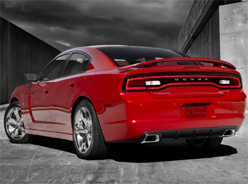 Borla 11-14 Dodge Charger R/T / 11-14 Chrysler 300 C 5.7L V8 AT/MT S-Type SS Catback Exhaust on red Dodge Charger