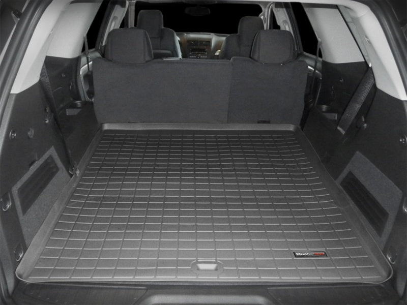WeatherTech 08+ GMC Acadia Cargo Liners - Black inside trunk
