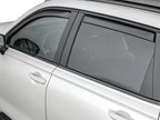 WeatherTech 23-25 Honda CR-V/Hybrid Front & Rear Side Window Deflectors - Dark Tint on a parked vehicle