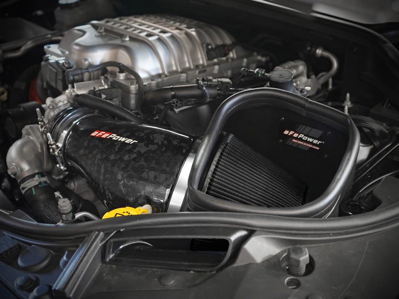 aFe 2021 Dodge Durango SRT Hellcat Track Series Carbon Fiber Cold Air Intake System w/ Pro 5R Filter Secondary image