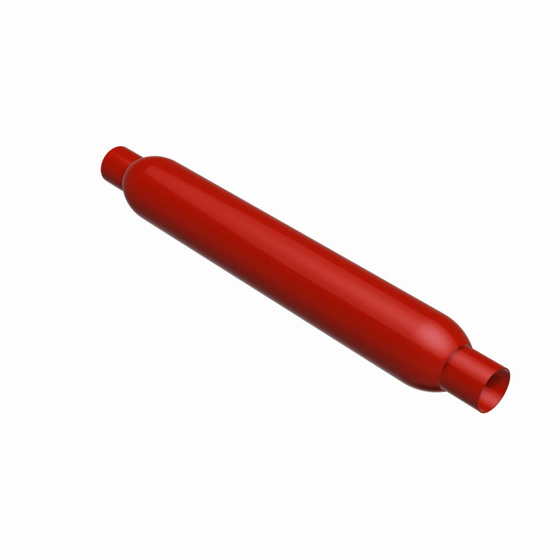 MagnaFlow Muffler Red Pack Series Glasspack 3.5in Rd 22in Body Length 2in/2in Inlet/Outlet for performance offroad parts.