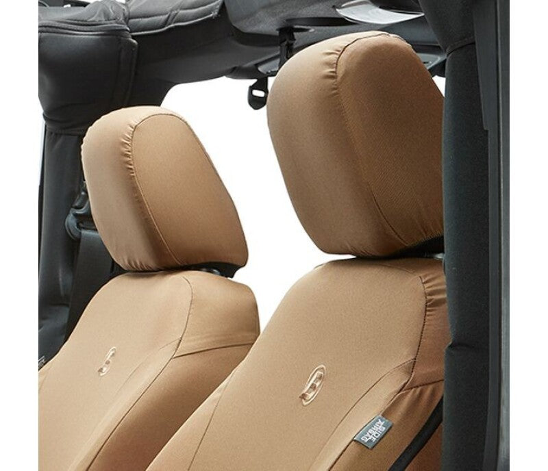 Bestop 07-12 Jeep Wrangler JK Front Seat Covers (Tan) Secondary image