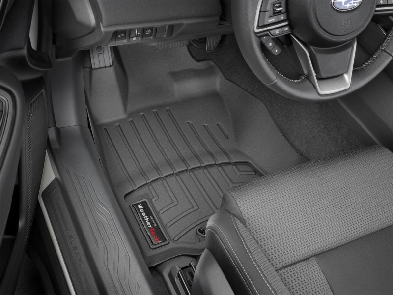 WeatherTech 20-24 Subaru Legacy/Outback Front FloorLiner - Black in car interior