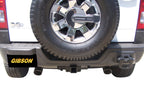 Gibson 07-10 Hummer H3 Base 3.7L 2.5in Cat-Back Dual Split Exhaust - Aluminized with dual tips and spare tire.