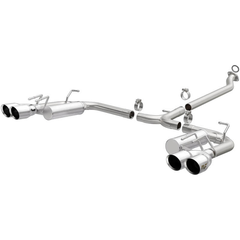 MagnaFlow 18-19 Toyota Camry XSE 2.5L (FWD) Street Series Cat-Back Exhaust w/4in Polished Quad Tips Secondary image