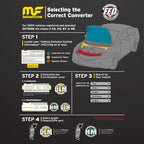 MagnaFlow Conv Univ 2.50inch C/C selection guide for vehicles