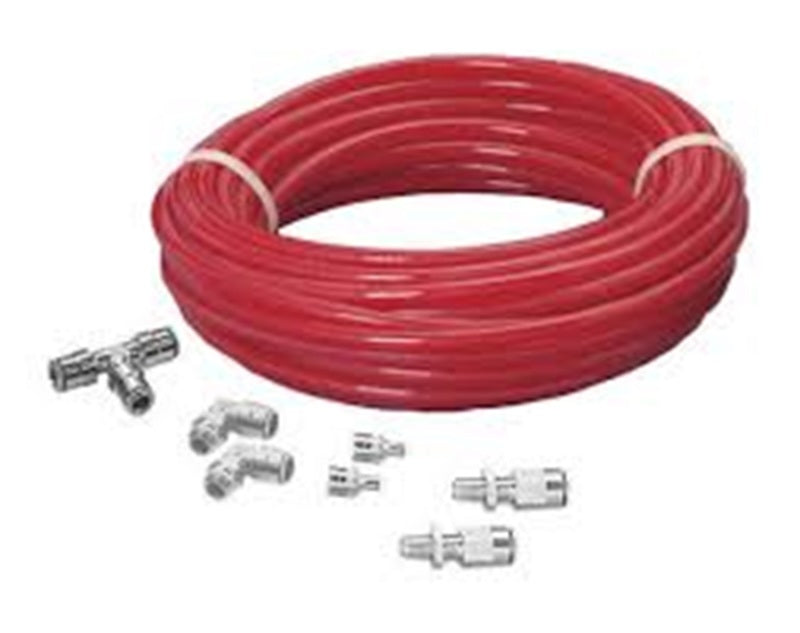 Firestone Air Line Service Kit (.025in. x 18ft. Air Line/Elbow Fittings/Valves) (WR17602012) with accessories. Main image