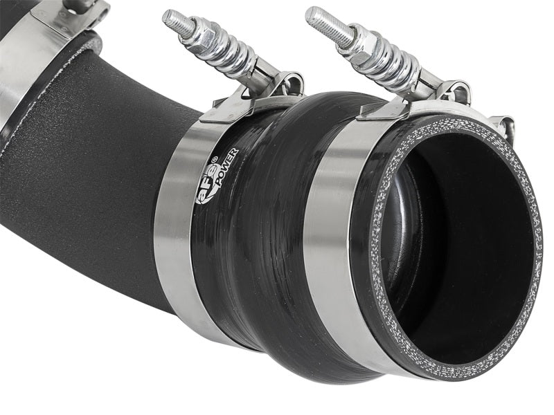 aFe Bladerunner Intercooler Tube Hot Side 3in 17-18 GM Diesel Trucks V8-6.6L (td) L5P - Black Secondary image