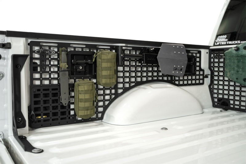 Addictive Desert Designs2021+ Ford F150 Bed Side Molle Panels - Driver Side Full Set installed and optimized for off road parts.
