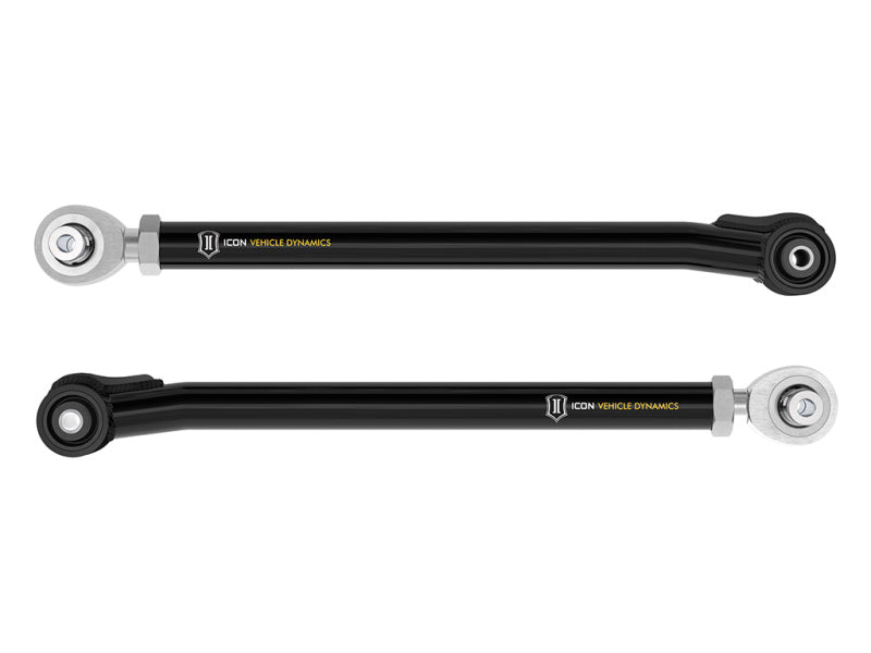 ICON 21+ Ford Bronco Tubular Rear Lower Link Kit - Adjustable, performance offroad parts for enhanced suspension travel.