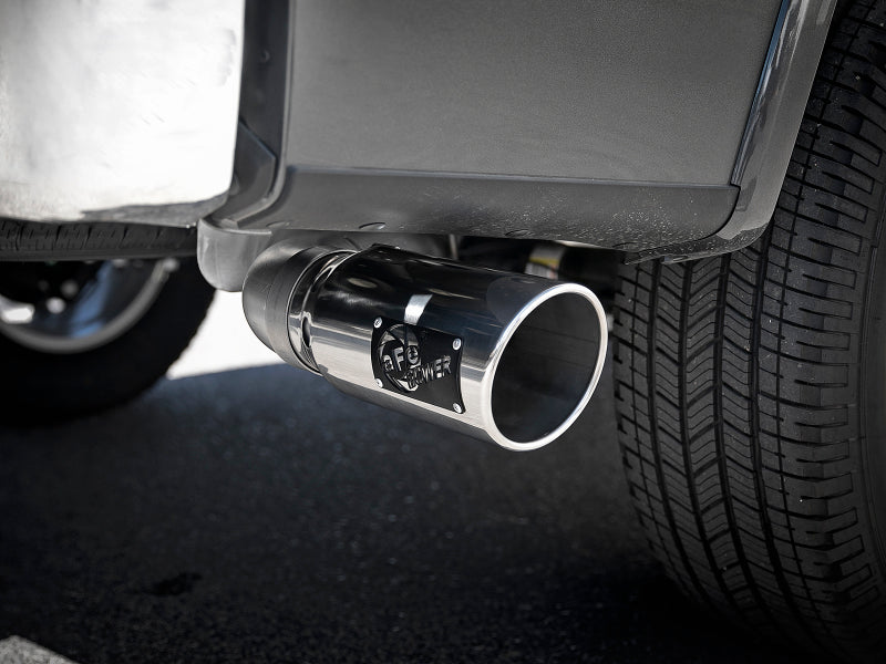 aFe Atlas 4in Aluminized Steel DPF-Back Exh 18-19 Ford F-150 V6-3.0L (td) w/ Polished Tip Secondary image