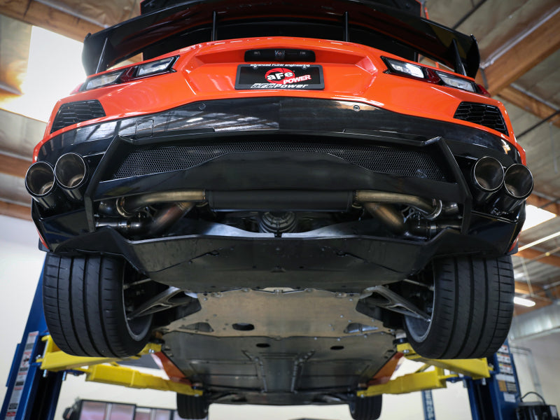 aFe MACH Force-Xp 2-1/2in 304SS Cat-Back 2020 Chevy Corvette (C8) 6.2L - Black Tip Secondary image
