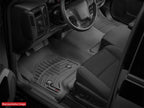 WeatherTech 2017+ Ford F-250/F-350/F-450/F-550 Crew Cab Rear FloorLiner - Black in truck interior