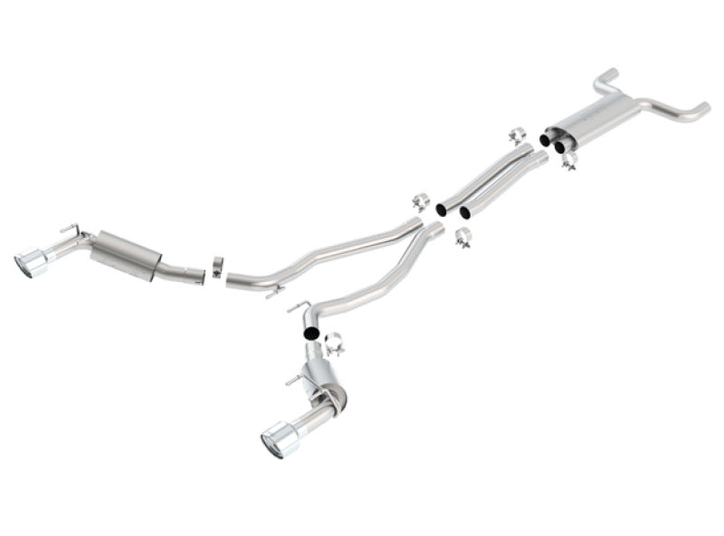 Borla 10-13 Chevy Camaro SS 6.2L V8 Single RoundTip Split Rear Exit S-Type Catback Exhaust Secondary image