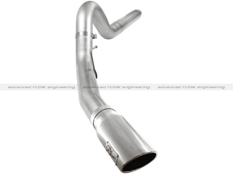 aFe Atlas 5in DPF-Back Aluminized Steel Exh Sys, Ford Diesel Trucks 08-10 V8-6.4L (td) Polished tip Secondary image