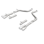 MagnaFlow Axle-Back, SS, 2.5in, Quad Split Rear 3.5in Tip 2015 Dodge Challenger 3.6L V6 exhaust system components