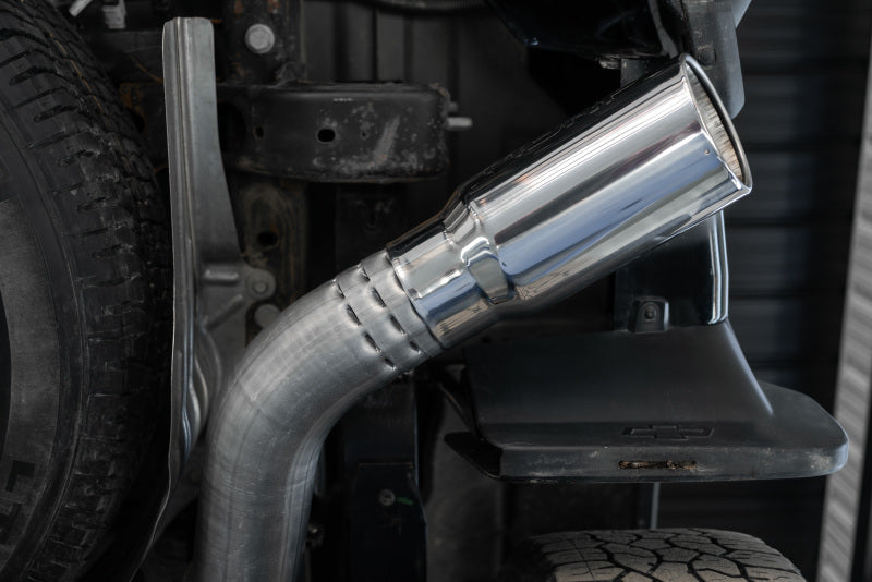 MBRP 2020+ GMC/Chevy 2500/3500 6.6L Duramax 4in Mand Bent Tubing Pro-Ser Cat Back Single Side - 304 Secondary image
