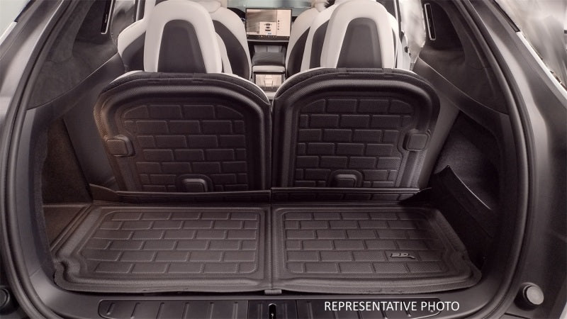 3D MAXpider 22-23 Genesis GV70 Kagu Cargo Liner- Black Seatback Secondary image