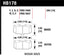 Hawk 06-07 WRX / 89-96 Nissan 300ZX / 89-93 Skyline GT-R Performance Ceramic Front Pads dimensions and specifications.