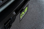 DV8 Offroad 21-23 Ford Bronco Capable Bumper Front License Plate Mount on a truck.