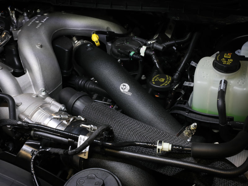 aFe 23-24 Ford Diesel Trucks V8-6.7L (td) BladeRunner 3in. Aluminum Hot Charge Pipe - Black Secondary image