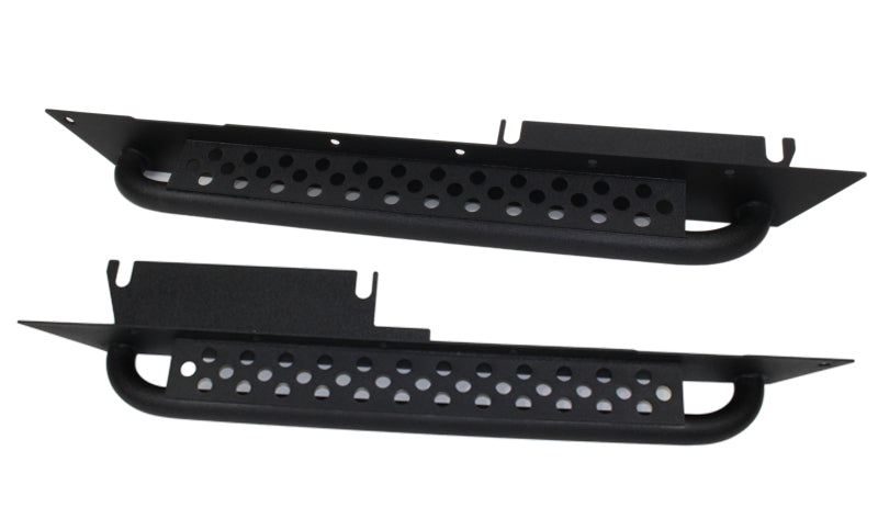 Fishbone Offroad 97-06 Jeep Wrangler TJ Steel Rock Slider - Black Textured Powdercoat Main image