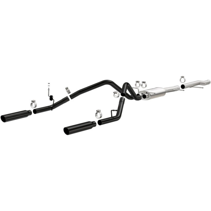 MagnaFlow SYS Cat-Back 3.5in Black Dual Split Rear Tips 10-13 Chevy Silverado / GMC Sierra 5.3L Secondary image