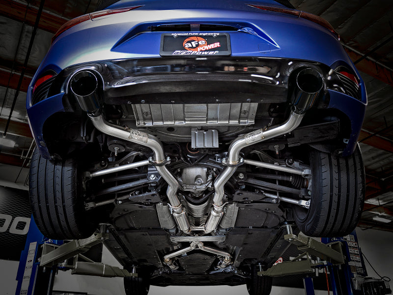 aFe POWER Takeda 2.5in 304 SS CB Exhaust w/ Black Tips 17-19 Infiniti Q60 V6-3.0L (tt) Secondary image