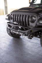 DV8 Offroad 07-18 Jeep Wrangler JK / 18-23 Wrangler JL / 20-23 Gladiator JT MTO Series Front Bumper with winch