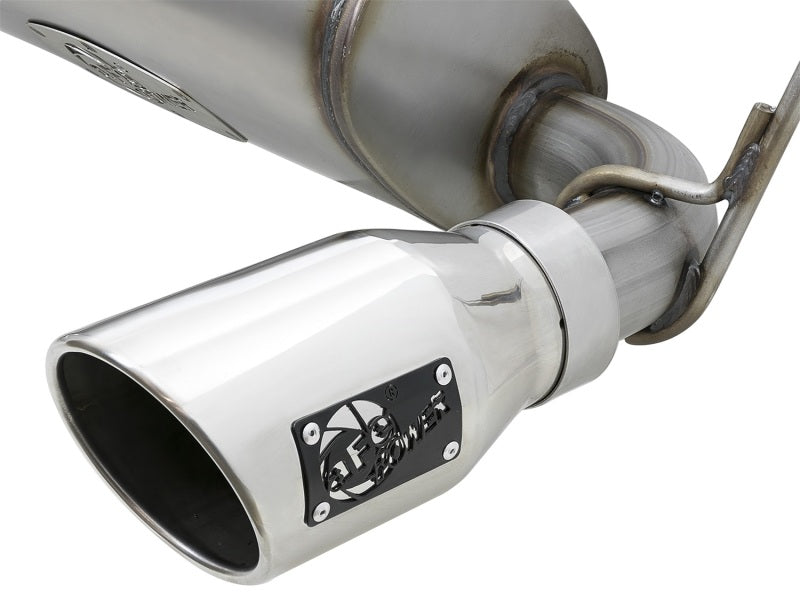 aFe Rebel Series 2.5in 409 SS Cat-Back Exhaust w/ Polished Tips 07+ Jeep Wrangler (JK) V6 3.6L/3.8L Secondary image